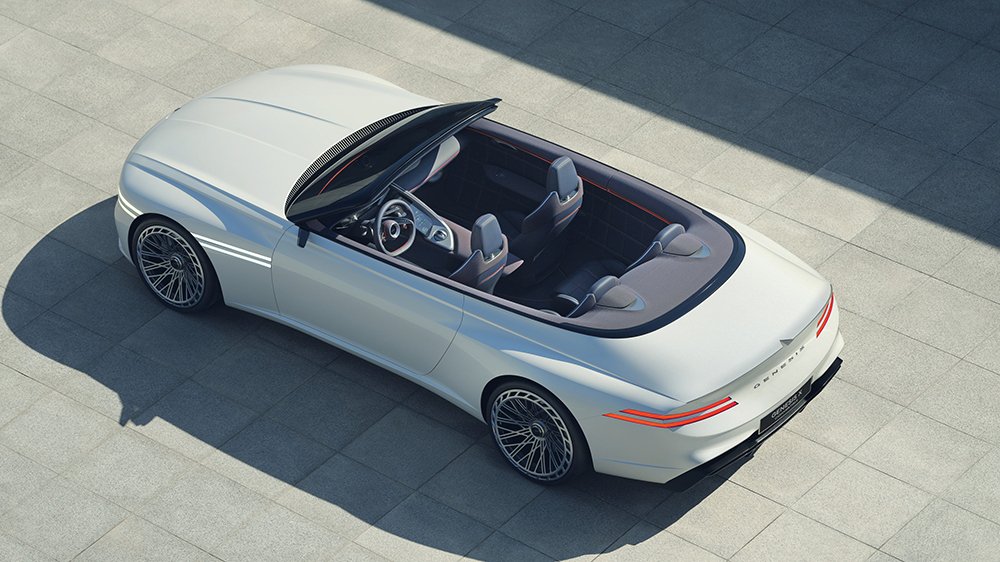 The Genesis X Convertible concept from above