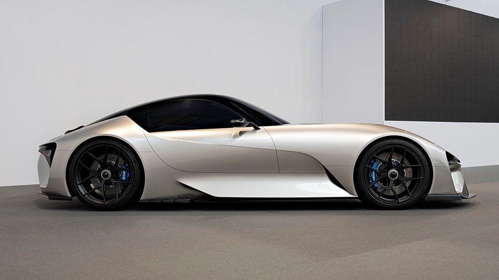 The Lexus Electrified Sport concept from the side
