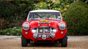 The 1960 Austin-Healey 3000 Mark I BN7 that won the 1960 Liège-Rome-Liège Rally.