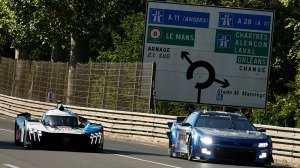The Hendrick Motorsports NASCAR Chevrolet Camaro LZ1 testing at Le Mans