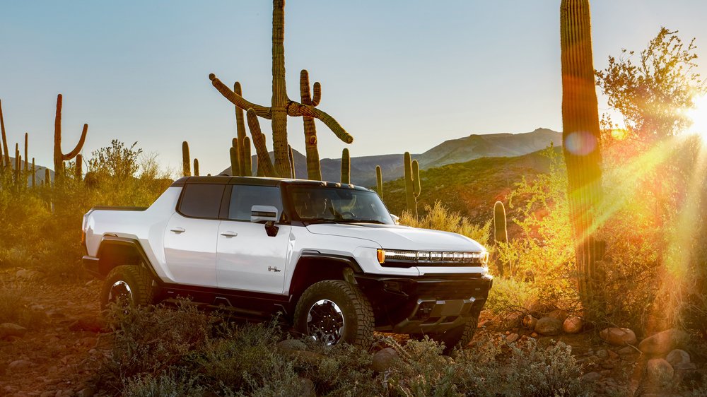 The 2022 Hummer EV Pickup in Arizona.