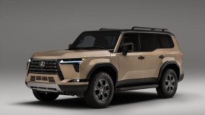 A front 3/4 view of the 2024 Lexus GX 550 Overtrail+