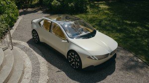 A front 3/4 view of the BMW Vision Neue Klasse