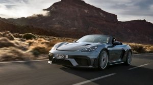 A front 3/4 view of the 2024 Porsche 718 Spyder RS