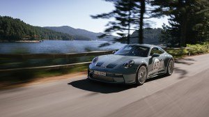 Porsche 911 S/T on the road