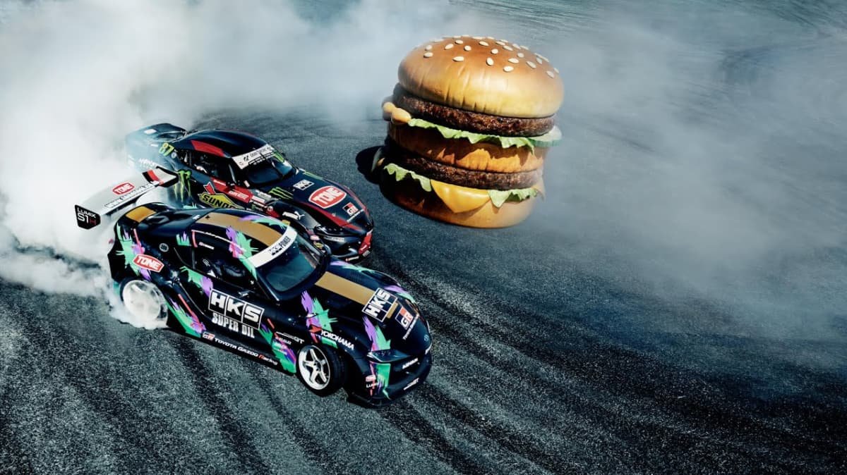 Toyota McDonalds Supra drift