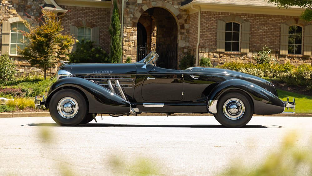 A 1935 Auburn 851 Supercharged Speedster.