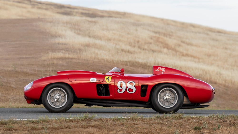 A 1955 Ferrari 410 Sport Spider.