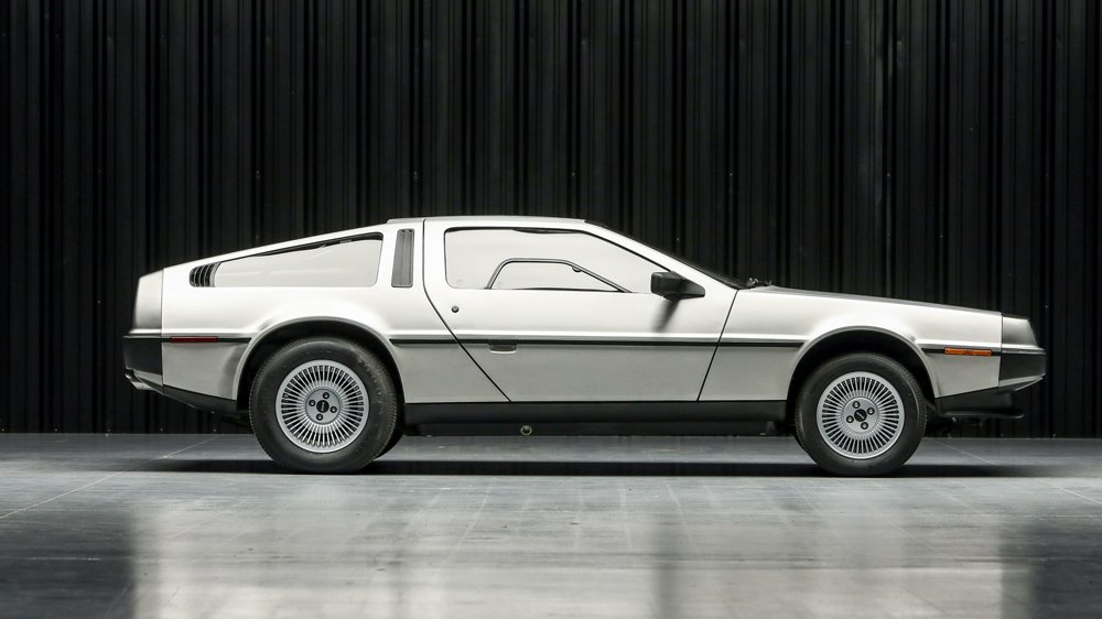 A 1982 DeLorean DMC-12.