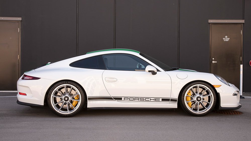 A 2016 Porsche 911 R.