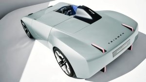 The all-electric Triumph TR25 concept car.