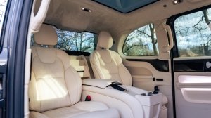 The interior of a Clive Sutton VIP Class taxi.