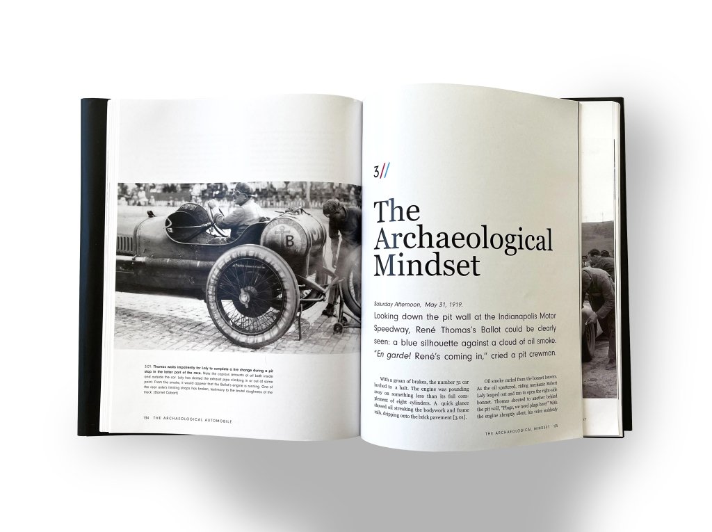 Photo of a spread in the book 