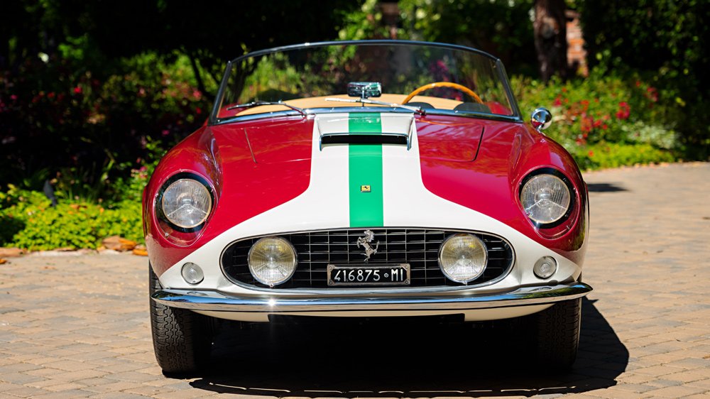 A 1959 Ferrari 250 GT LWB California Spider Competizione.