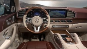 The interior of the Mercedes-Maybach GLS 600 4MATIC SUV.