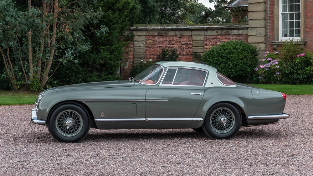 A one-of-a-kind 1954 Jaguar XK120 SE with a body by Pinin Farina.