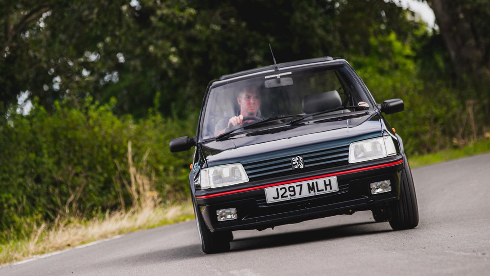 Driving Tolman Motorsport's Peugeot 250 GTI restomod.