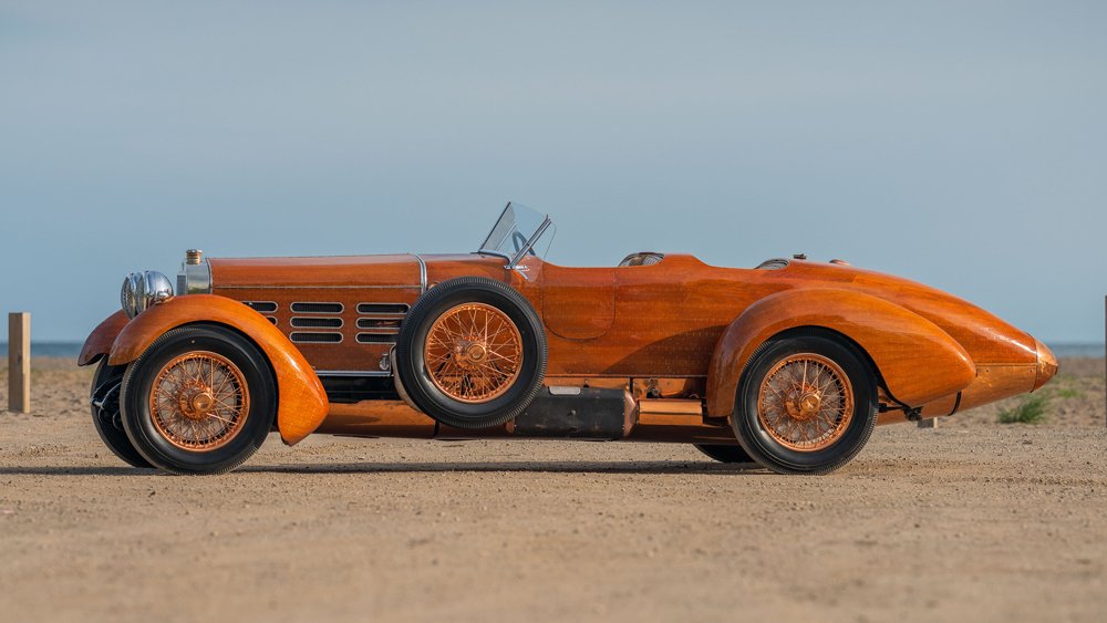 The 1924 Hispano Suiza H6C Tulipwood Torpedo race car.