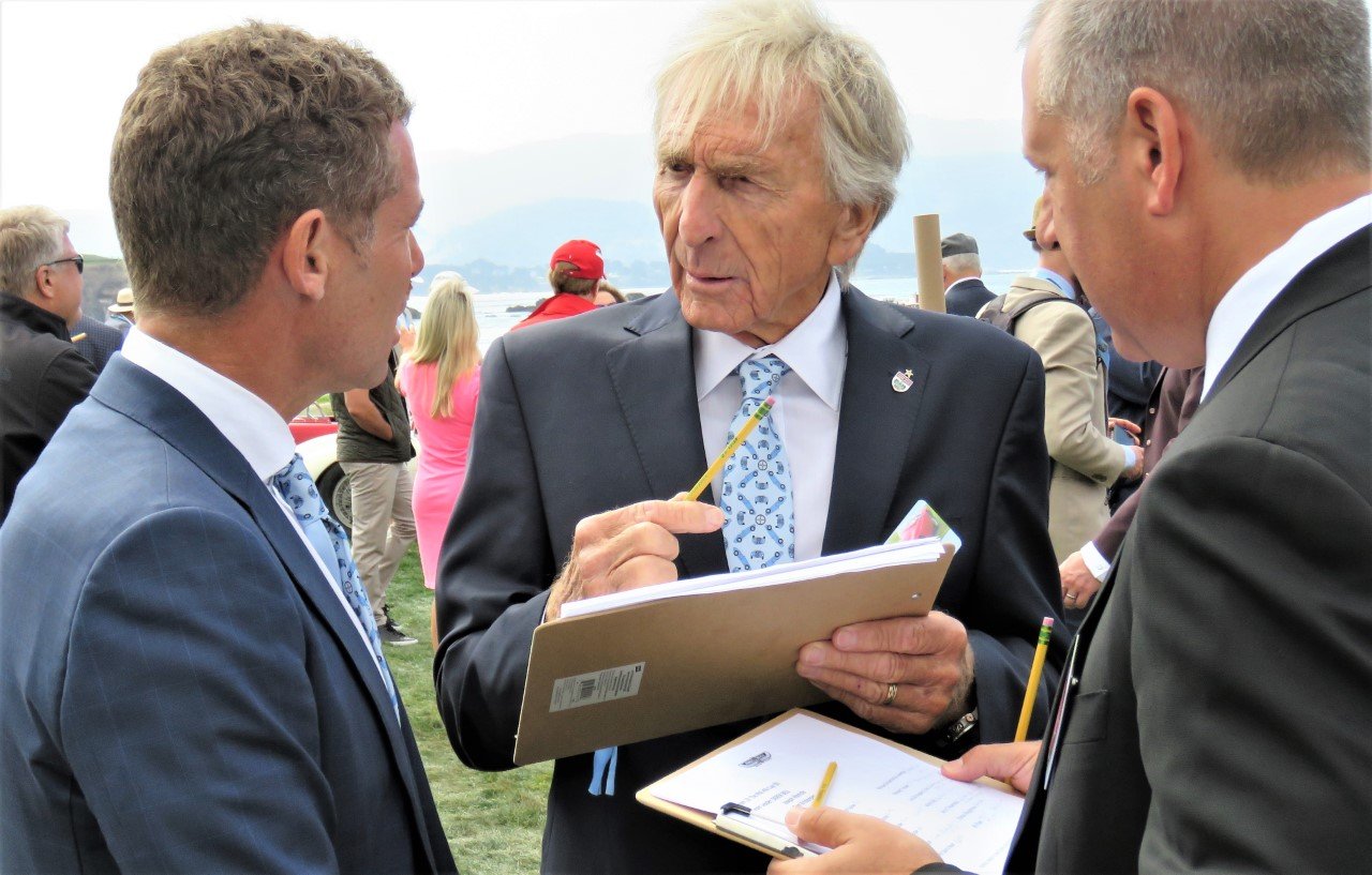 Racing legend Jackie Stewart at Pebble Beach | Bob Golfen photo 