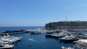 Port Hercules from the Hotel de Paris Monte Carlo.