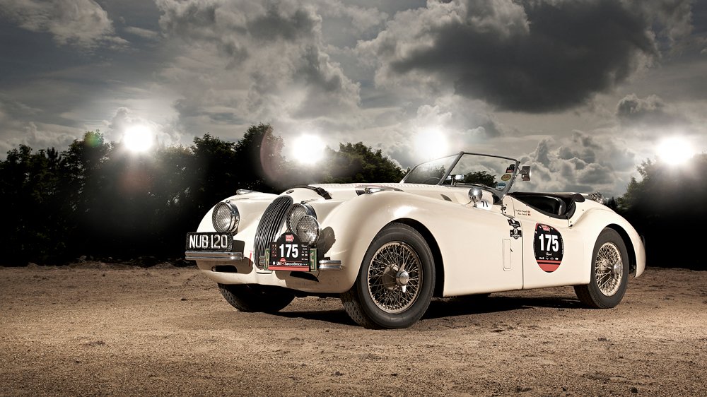 An example of the Jaguar XK120.
