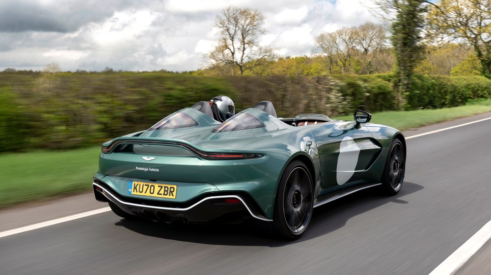 Driving the Aston Martin V12 Speedster.