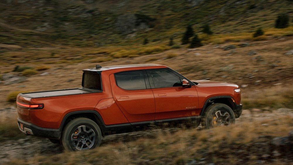 The Rivian R1T electric truck.