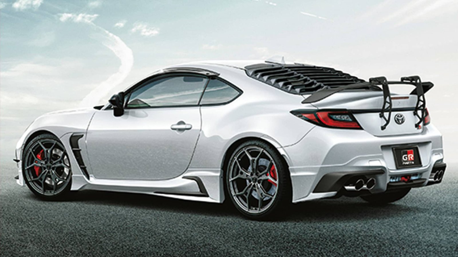 Wild Toyota GR86 carbon-fibre rear spoiler unveiled for Japan